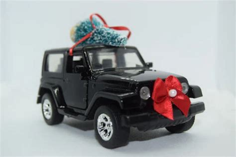 jeep wrangler ornament|black jeep christmas ornament.